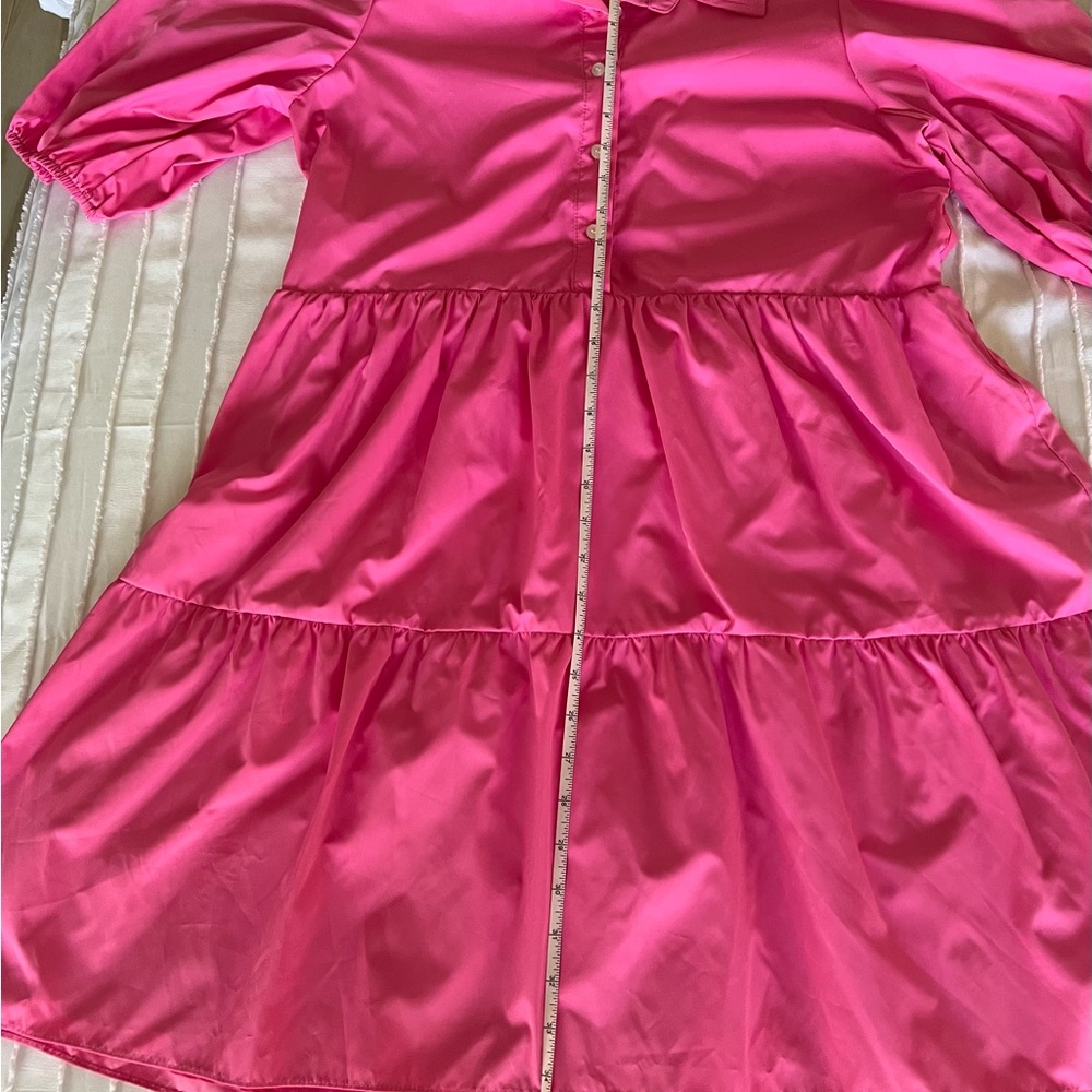 Amanda Uprichard Pink Puff Sleeve Mini Dress - Picture 4 of 7